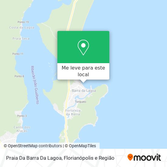 Praia Da Barra Da Lagoa mapa