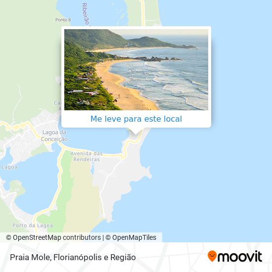 Praia Mole mapa