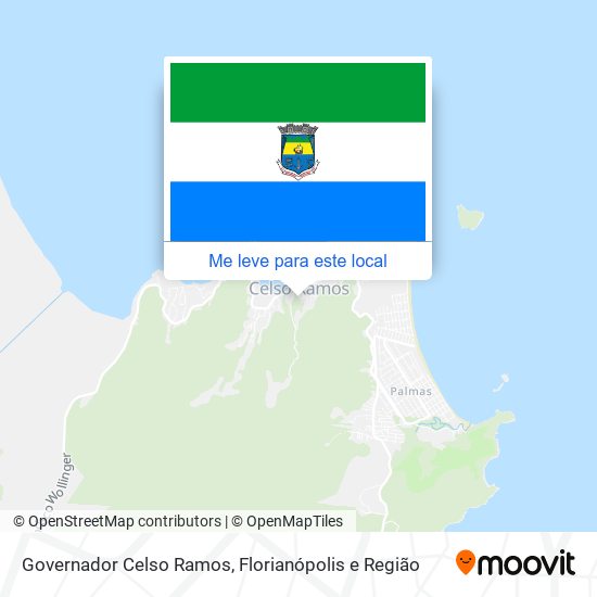 Governador Celso Ramos mapa