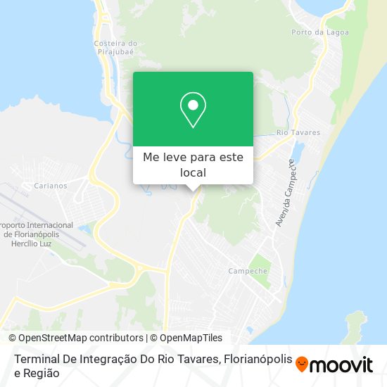 Terminal De Integração Do Rio Tavares mapa