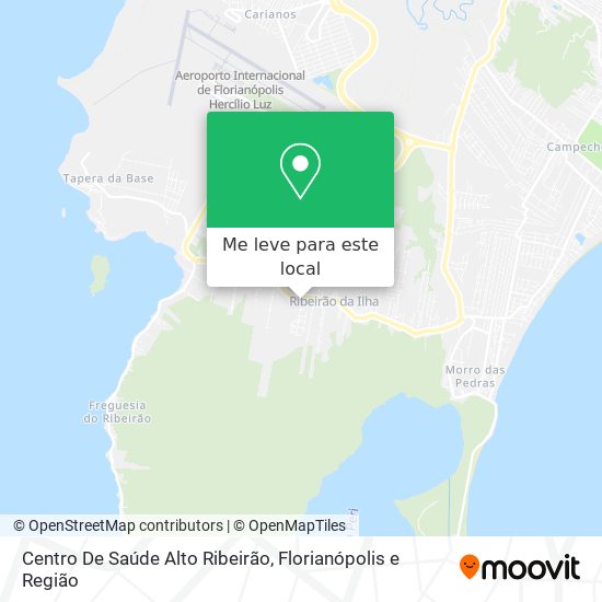 Centro De Saúde Alto Ribeirão mapa