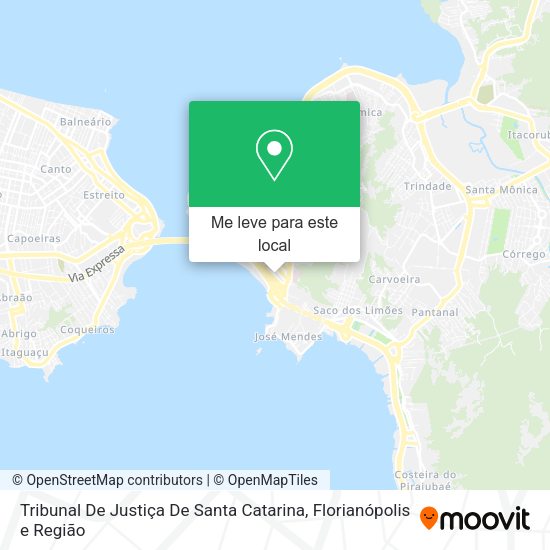 Tribunal De Justiça De Santa Catarina mapa