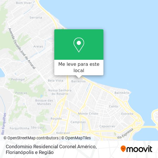 Condomínio Residencial Coronel Américo mapa