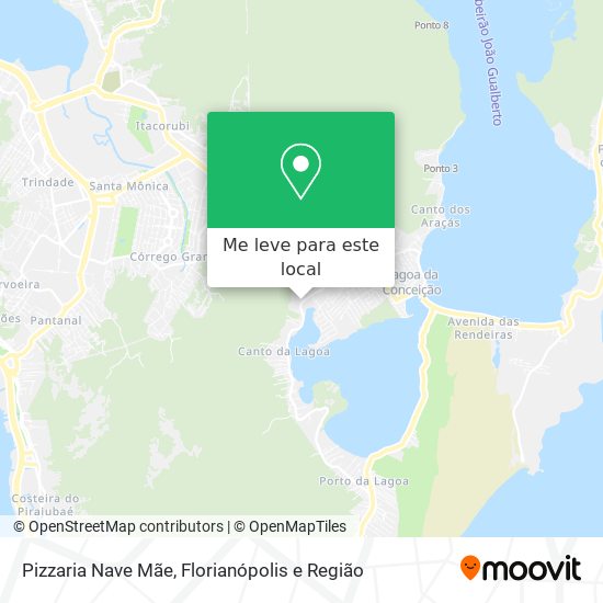 Pizzaria Nave Mãe mapa