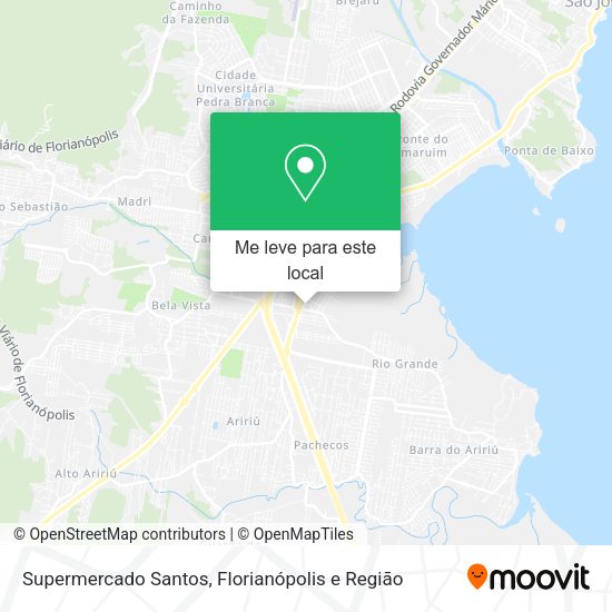 Supermercado Santos mapa
