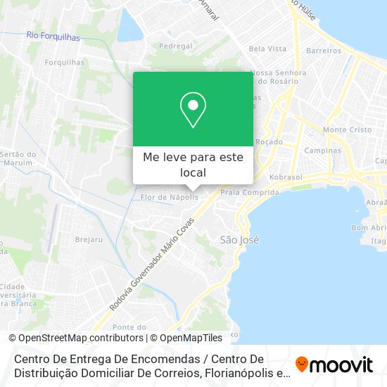 Centro De Entrega De Encomendas / Centro De Distribuição Domiciliar De Correios mapa