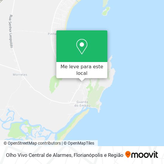 Olho Vivo Central de Alarmes mapa