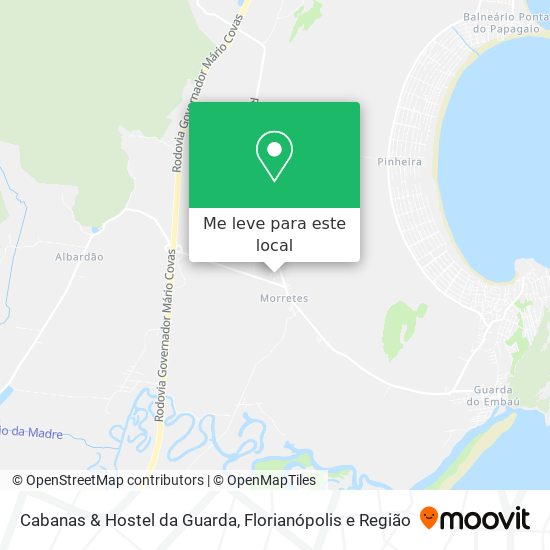 Cabanas & Hostel da Guarda mapa