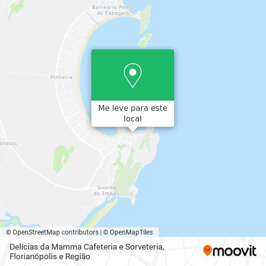 Delícias da Mamma Cafeteria e Sorveteria mapa