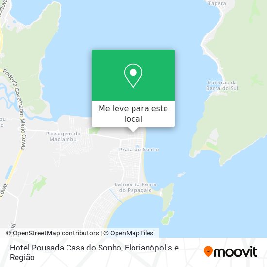 Hotel Pousada Casa do Sonho mapa