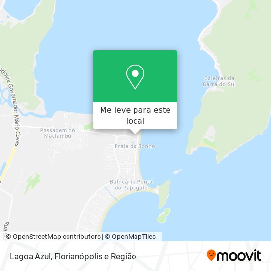 Lagoa Azul mapa