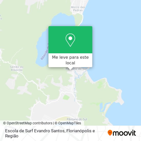 Escola de Surf Evandro Santos mapa