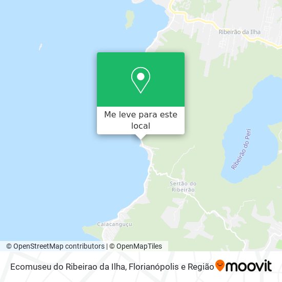Ecomuseu do Ribeirao da Ilha mapa