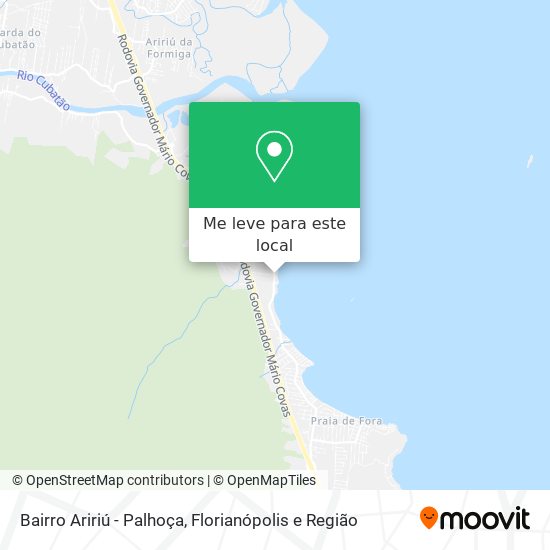 Bairro Aririú - Palhoça mapa
