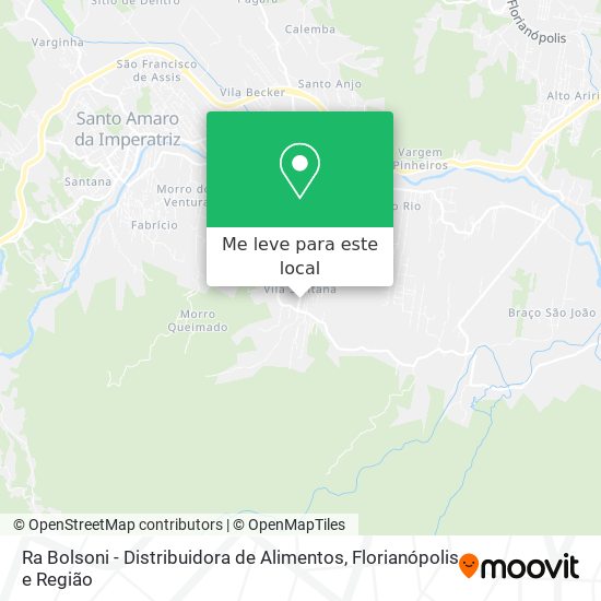 Ra Bolsoni - Distribuidora de Alimentos mapa
