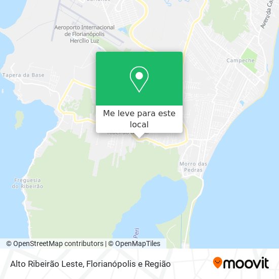 Alto Ribeirão Leste mapa