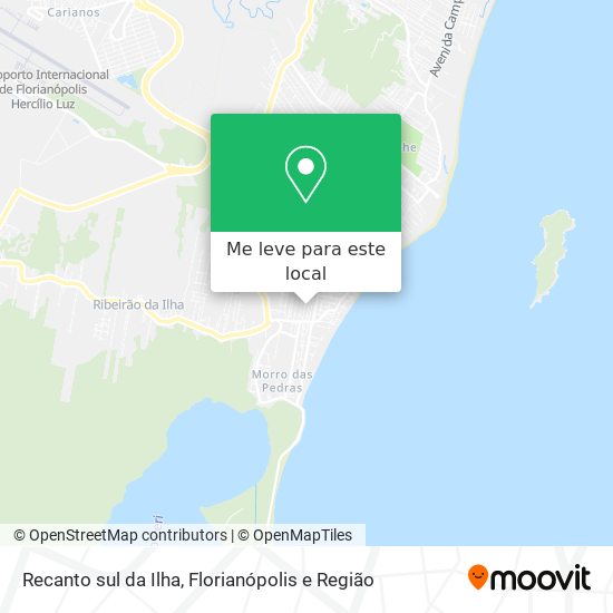 Recanto sul da Ilha mapa