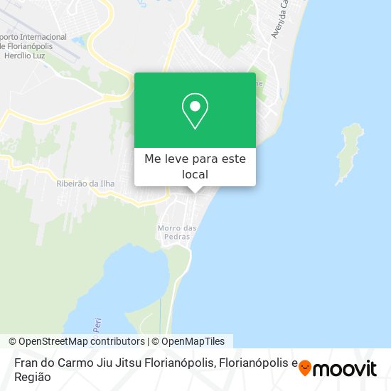 Fran do Carmo Jiu Jitsu Florianópolis mapa