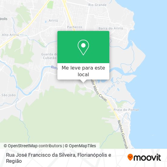 Rua José Francisco da Silveira mapa