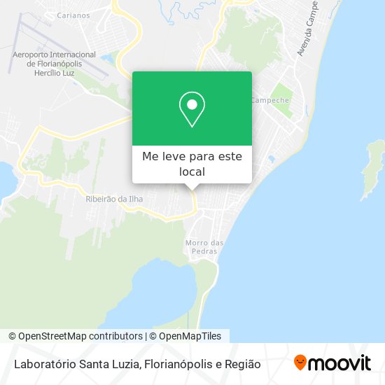 Laboratório Santa Luzia mapa