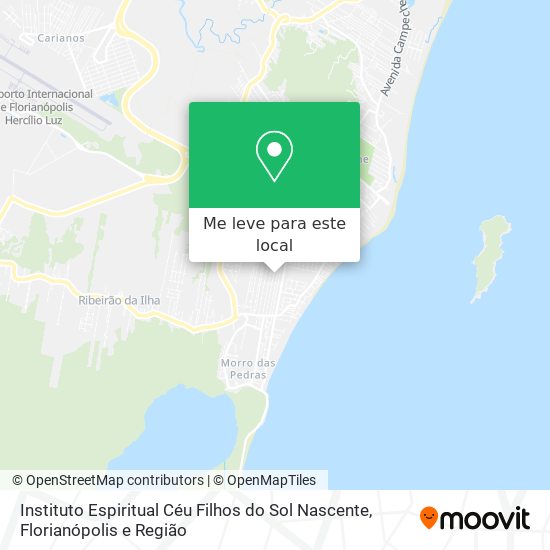 Instituto Espiritual Céu Filhos do Sol Nascente mapa