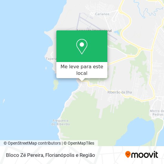 Bloco Zé Pereira mapa