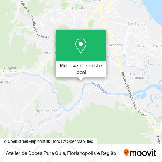Atelier de Doces Pura Gula mapa