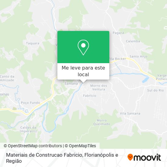 Materiais de Construcao Fabricio mapa