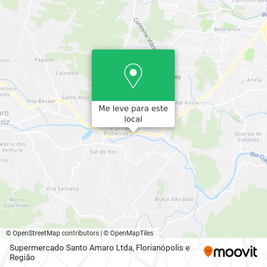 Supermercado Santo Amaro Ltda mapa