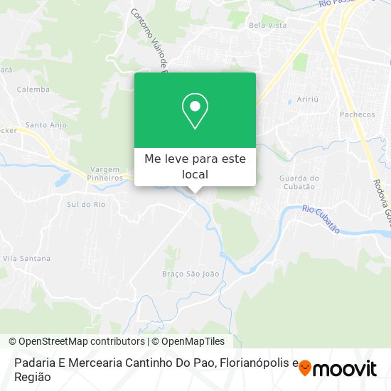 Padaria E Mercearia Cantinho Do Pao mapa