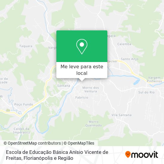 Escola de Educação Básica Anísio Vicente de Freitas mapa