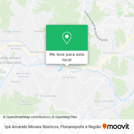 Ipê Amarelo Móveis Rústicos mapa