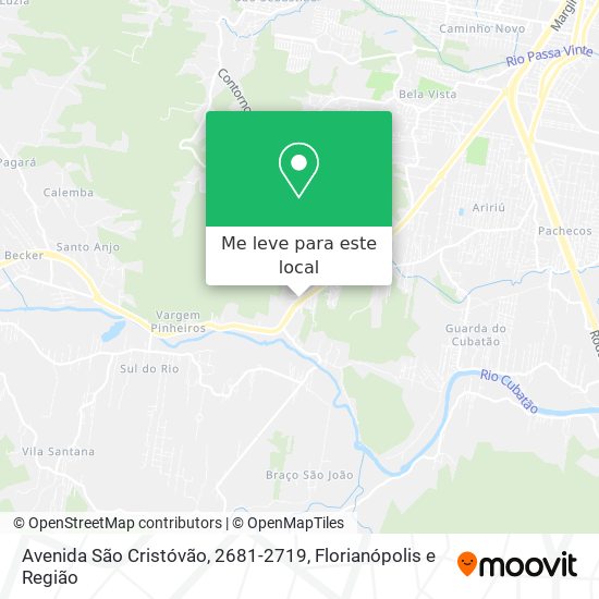 Avenida São Cristóvão, 2681-2719 mapa