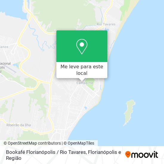 Bookafé Florianópolis / Rio Tavares mapa