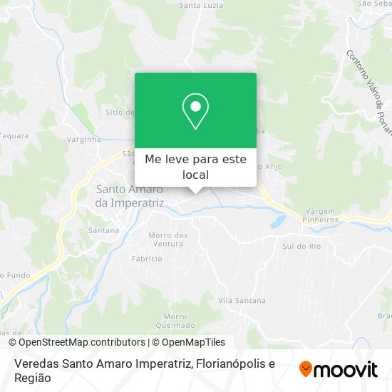 Veredas Santo Amaro Imperatriz mapa