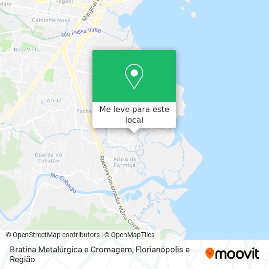 Bratina Metalúrgica e Cromagem mapa