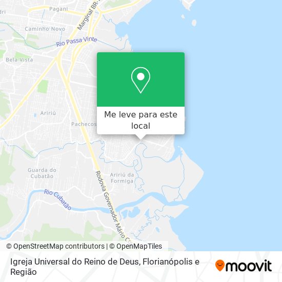 Igreja Universal do Reino de Deus mapa