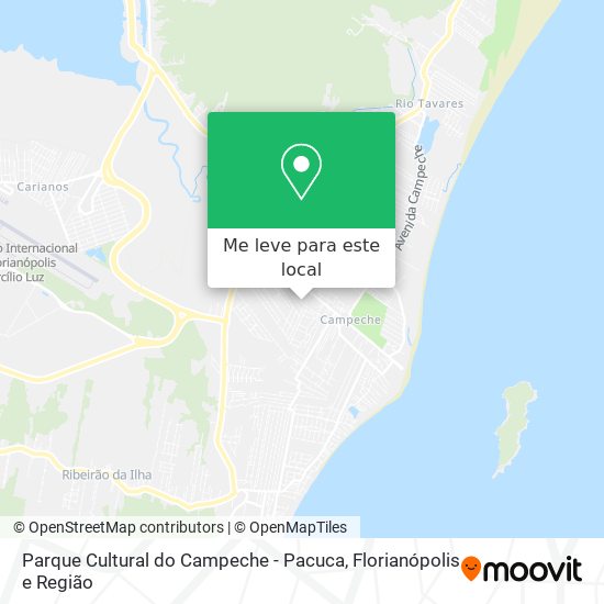 Parque Cultural do Campeche - Pacuca mapa