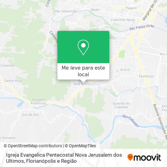 Igreja Evangelica Pentecostal Nova Jerusalem dos Ultimos mapa