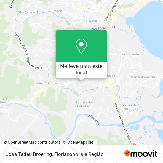 José Tadeu Broering mapa