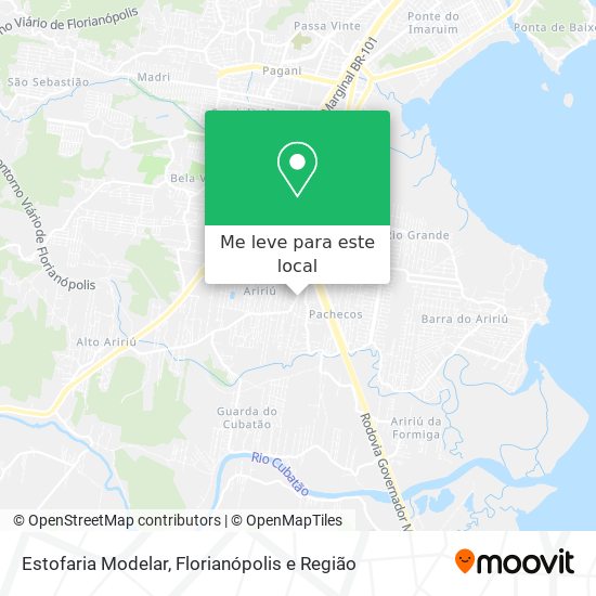 Estofaria Modelar mapa