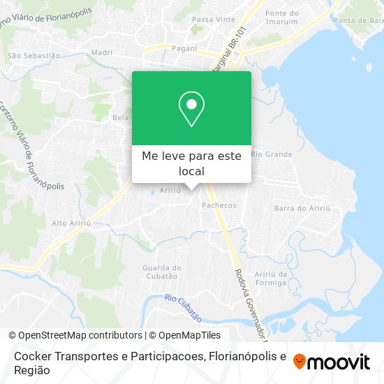 Cocker Transportes e Participacoes mapa