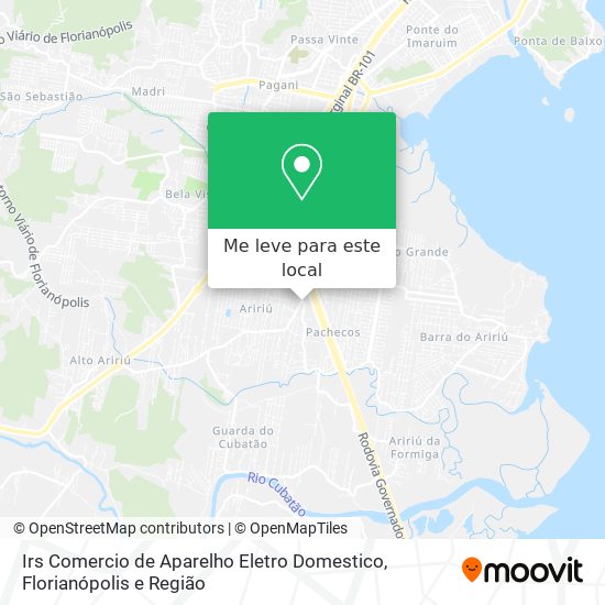 Irs Comercio de Aparelho Eletro Domestico mapa