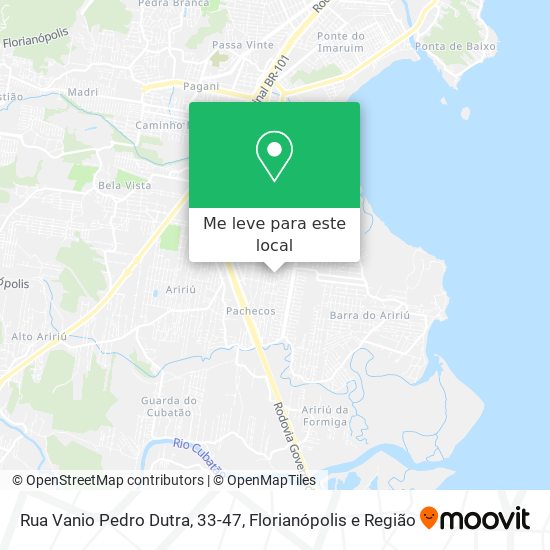 Rua Vanio Pedro Dutra, 33-47 mapa