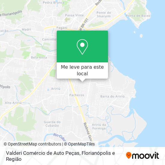 Valderi Comércio de Auto Peças mapa