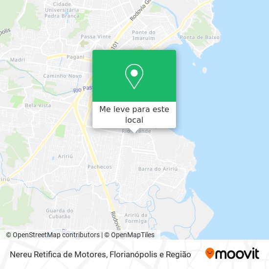 Nereu Retifica de Motores mapa