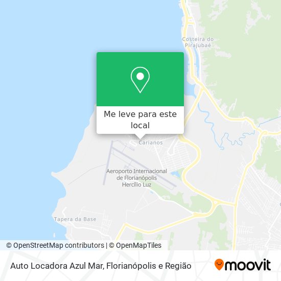 Auto Locadora Azul Mar mapa