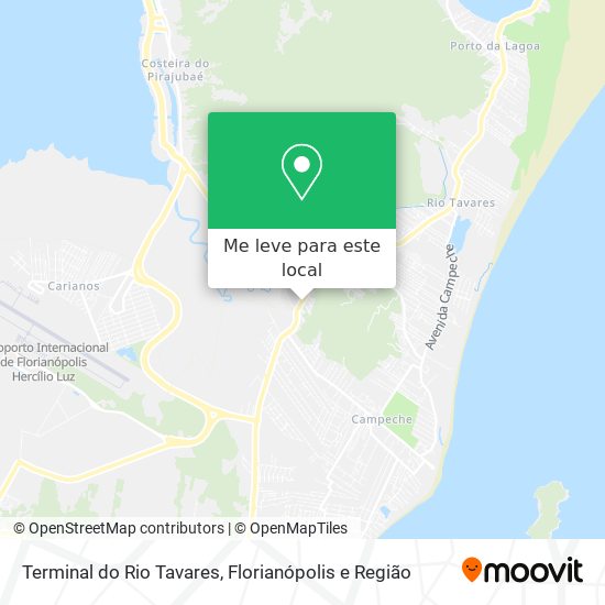Terminal do Rio Tavares mapa