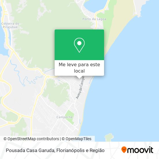Pousada Casa Garuda mapa