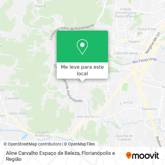 Aline Carvalho Espaço de Beleza mapa